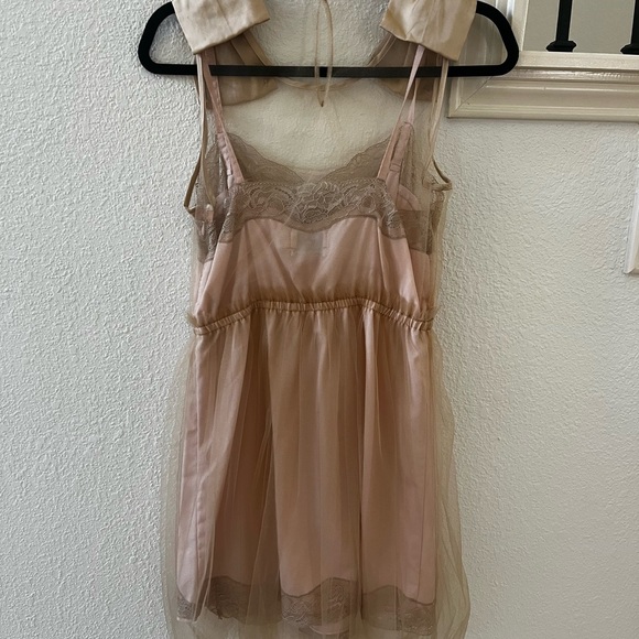 Party cocktail dress bows on shoulder - Picture 4 of 4